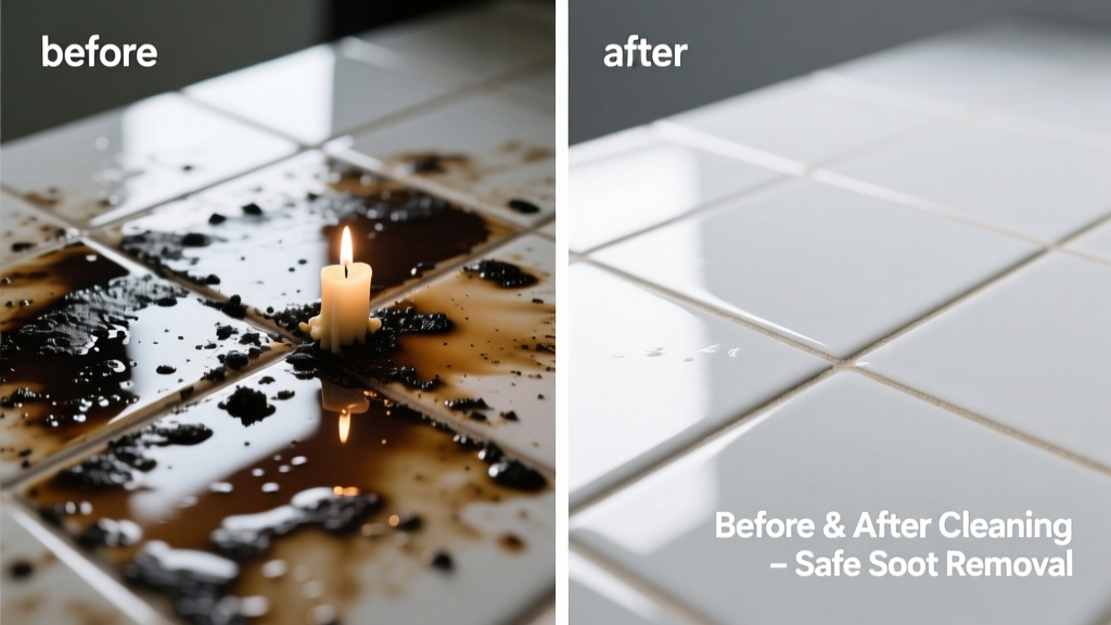 How to Remove Candle Soot from Tile Surfaces Safely