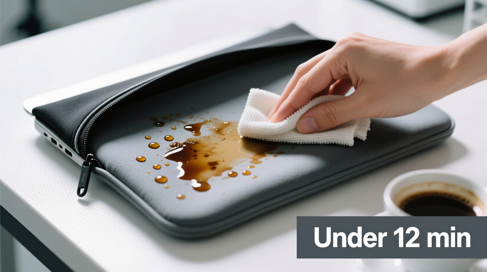 how to clean a neoprene laptop sleeve without stickiness