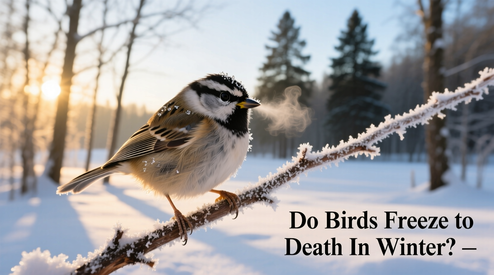 do birds freeze to death