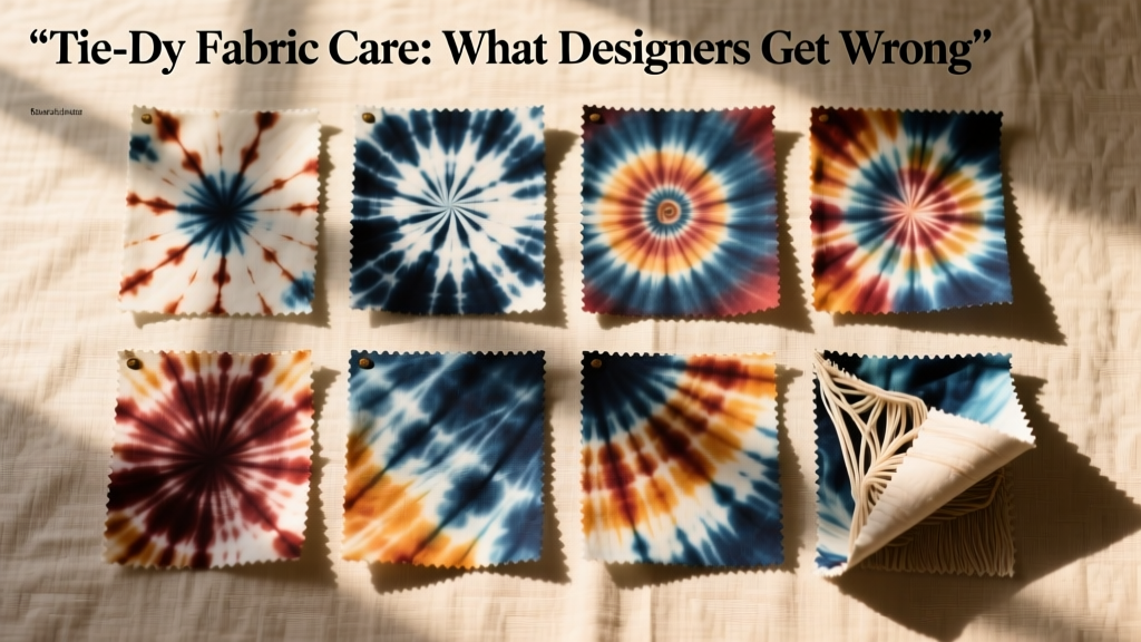 Tie-Dye Fabric Care: What Designers Get Wrong
