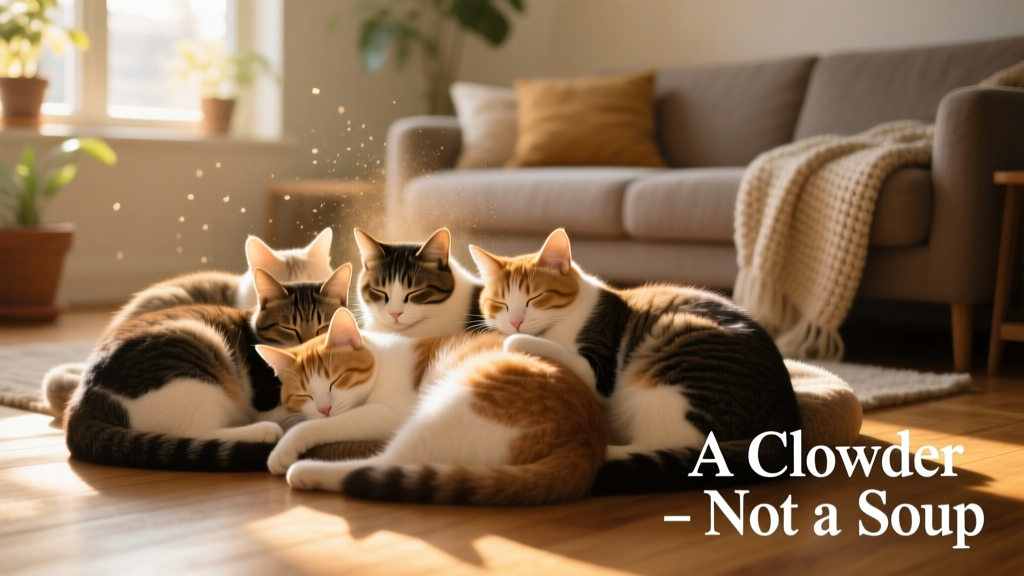 What's a Clowder? Not a Soup, But a Group of Cats