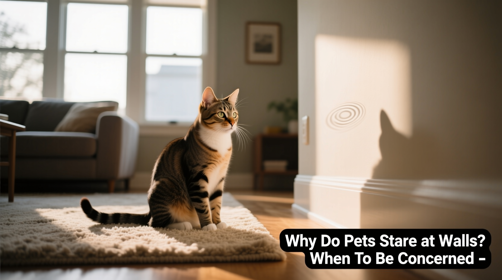 why do pets stare at walls or empty corners and when to be concerned