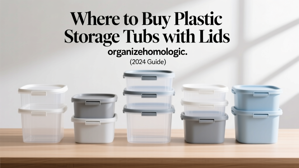 Where to Buy Plastic Storage Tubs with Lids (2024 Guide)