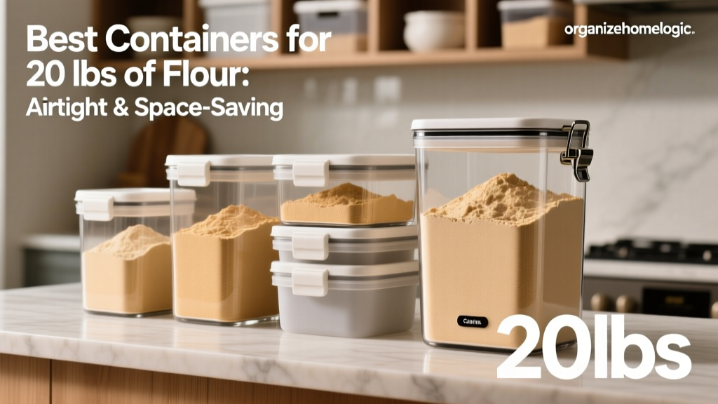 Best Containers for 20 lbs of Flour: Airtight & Space-Saving