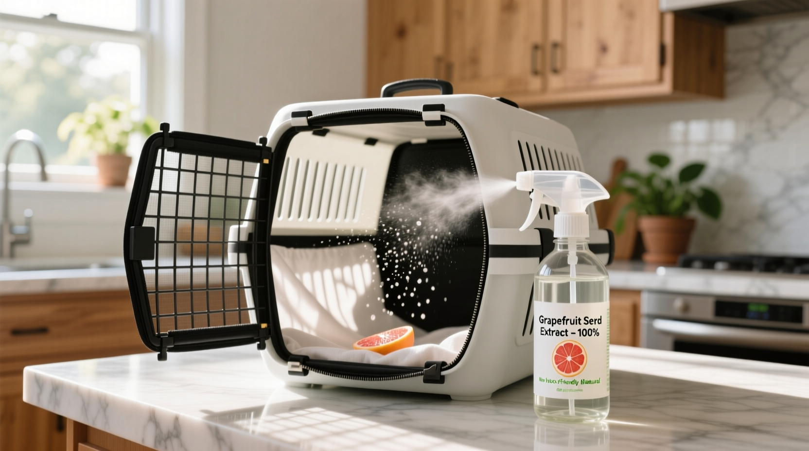 eco friendly cleaning sanitize pet carriers safely