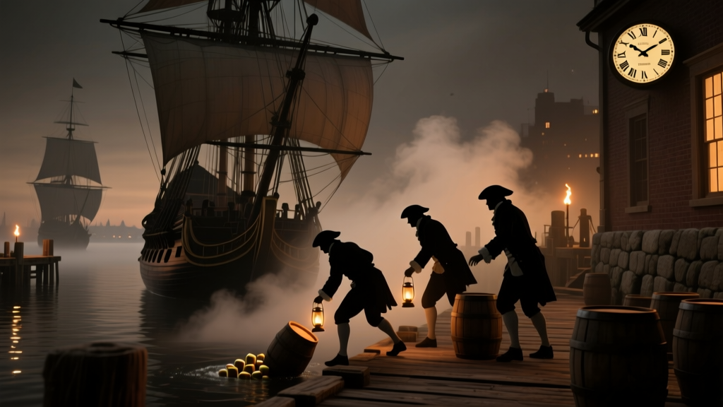 Boston Tea Party Time: 3 PM, Dec 16, 1773