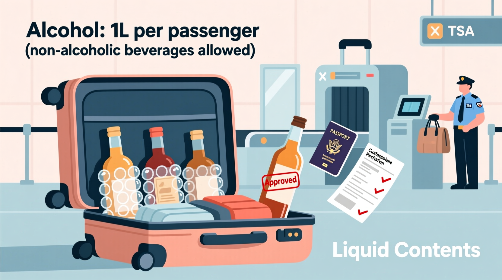 how to travel with alcohol without breaking bottles or customs rules