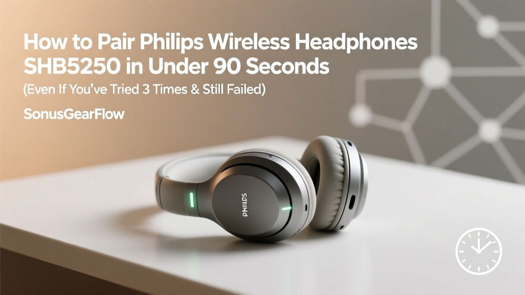 Philips SHB5250 Pairing Guide: Fix Blinking Red-Blue (2026)