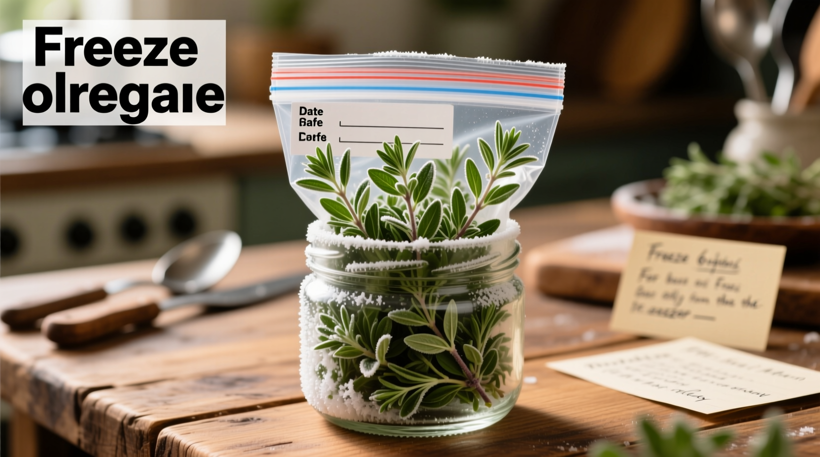 Freeze Oregano for 12 Months | TheHomeSprouts