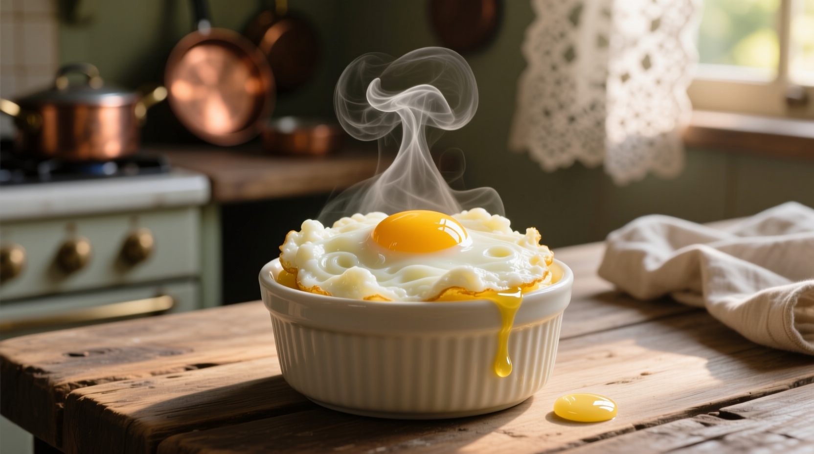 make fluffy scrambled eggs by poaching them