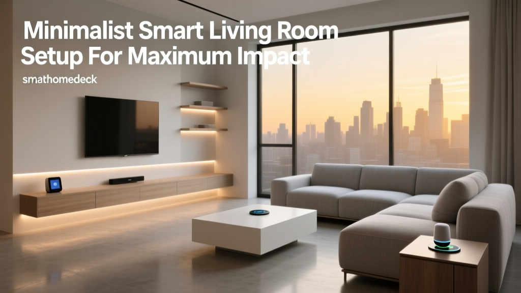 Minimalist Smart Living Room Setup For Maximum Impact