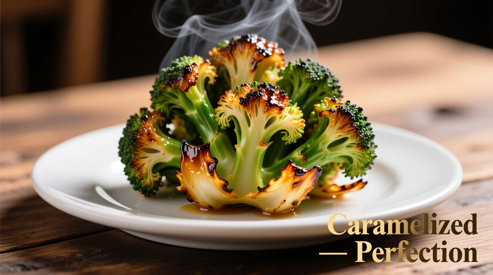 Perfectly roasted frozen broccoli with caramelized edges