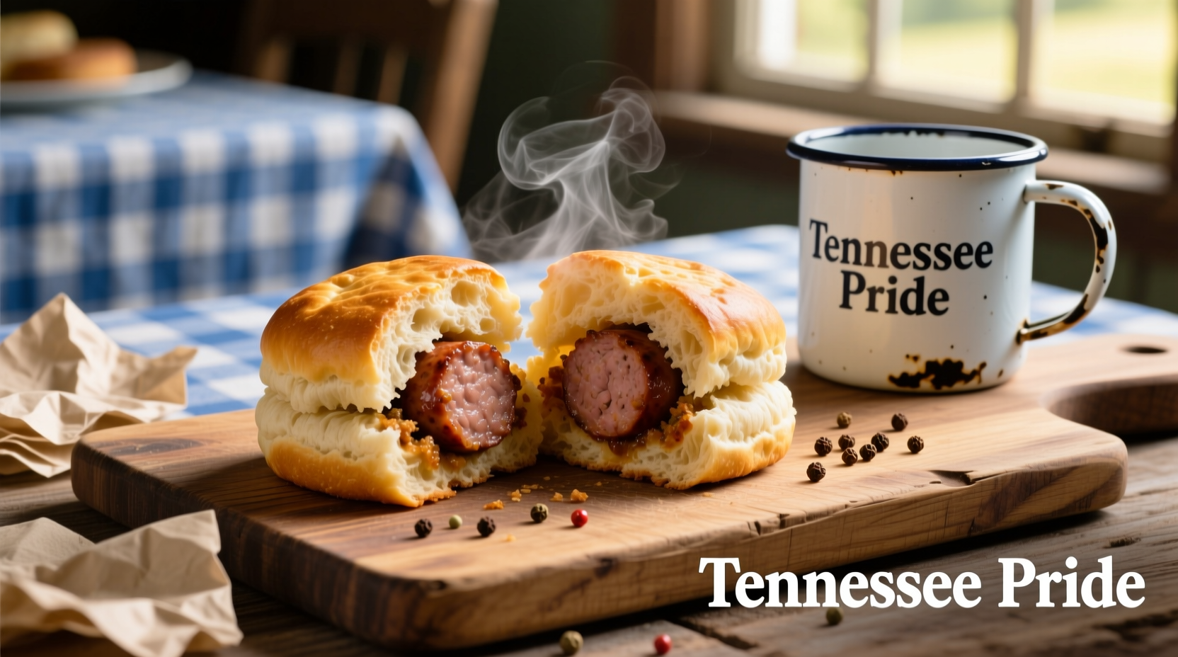 southernstyle sausage biscuits from tennessee pride