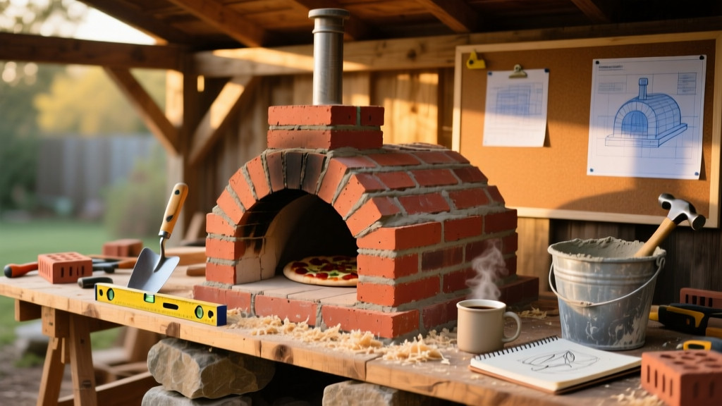 DIY Brick Pizza Oven for Backyard Cooking
