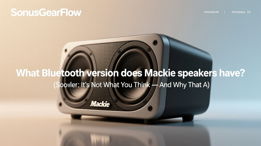 Mackie Bluetooth Speakers: Latency & Pairing Explained