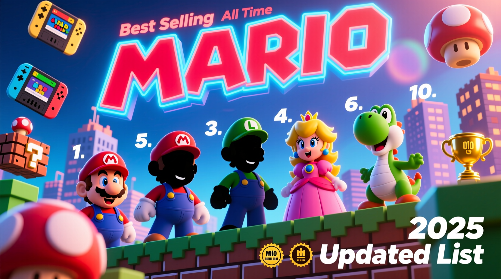 best selling mario games
