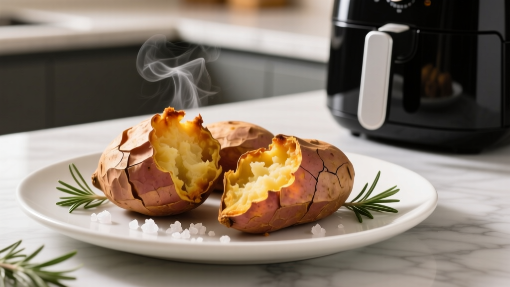 Air Fryer Baked Sweet Potatoes: Crispy Skin, Fluffy Inside