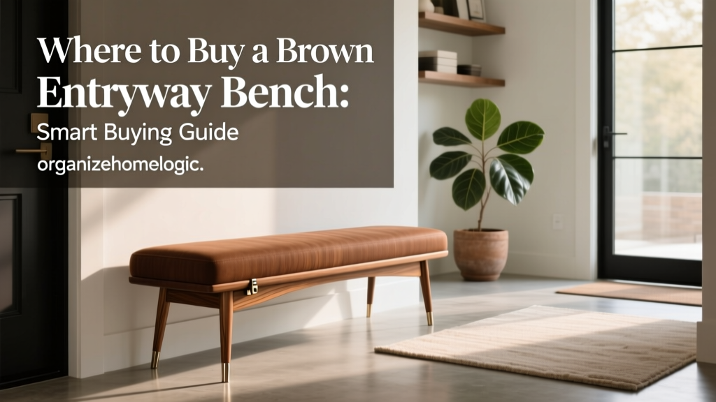 Where to Buy a Brown Entryway Bench: Smart Buying Guide