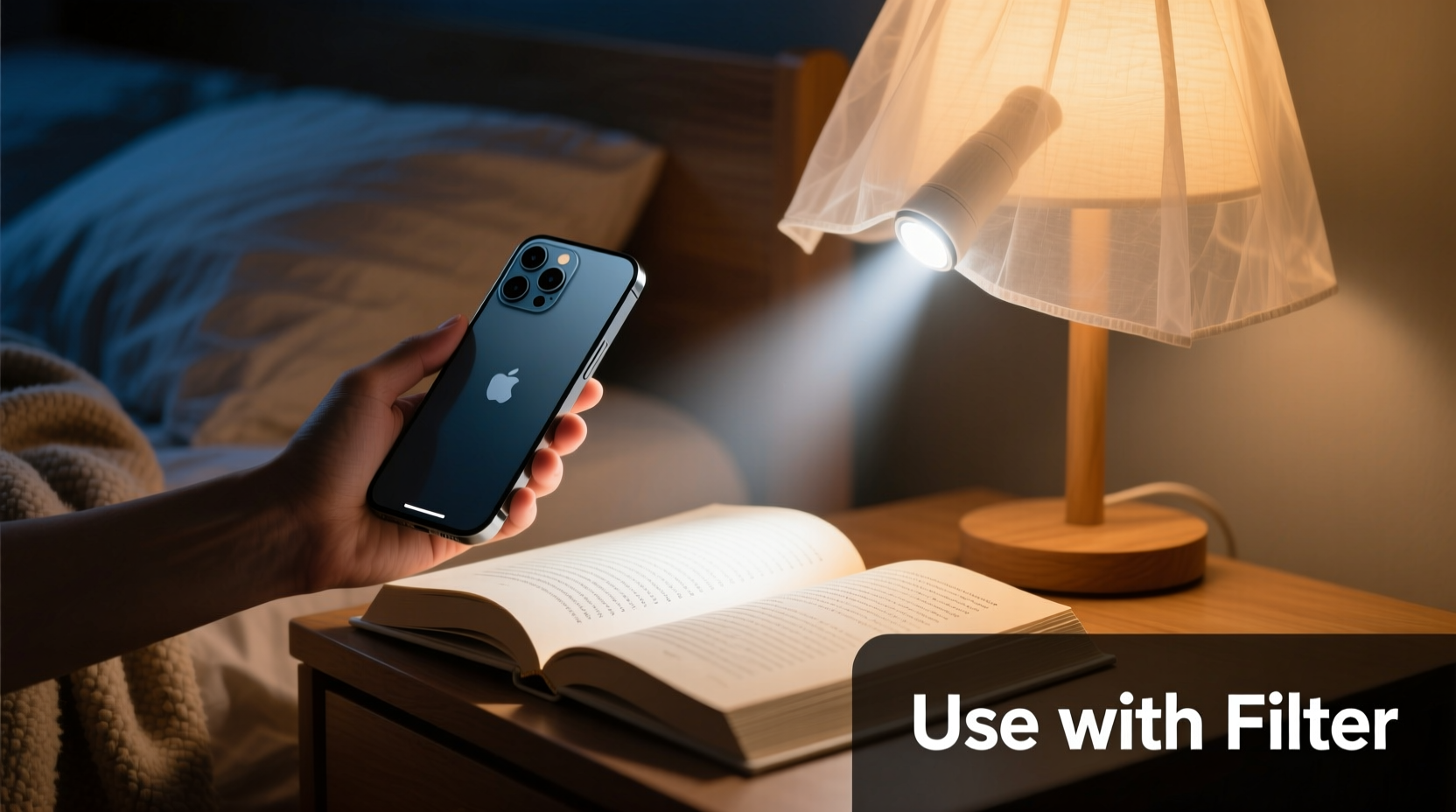 can you use phone flash as a reading light without straining eyes