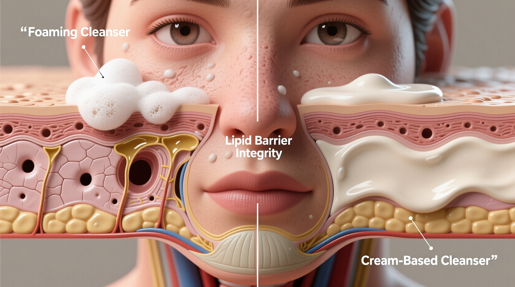 why does my skin feel tighter after using foaming cleanser versus cream based ones