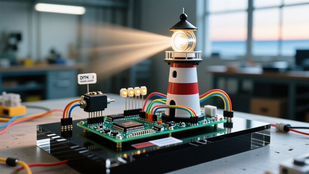 How to Build an Automated Arduino Lighthouse Model with Rotating Beacon