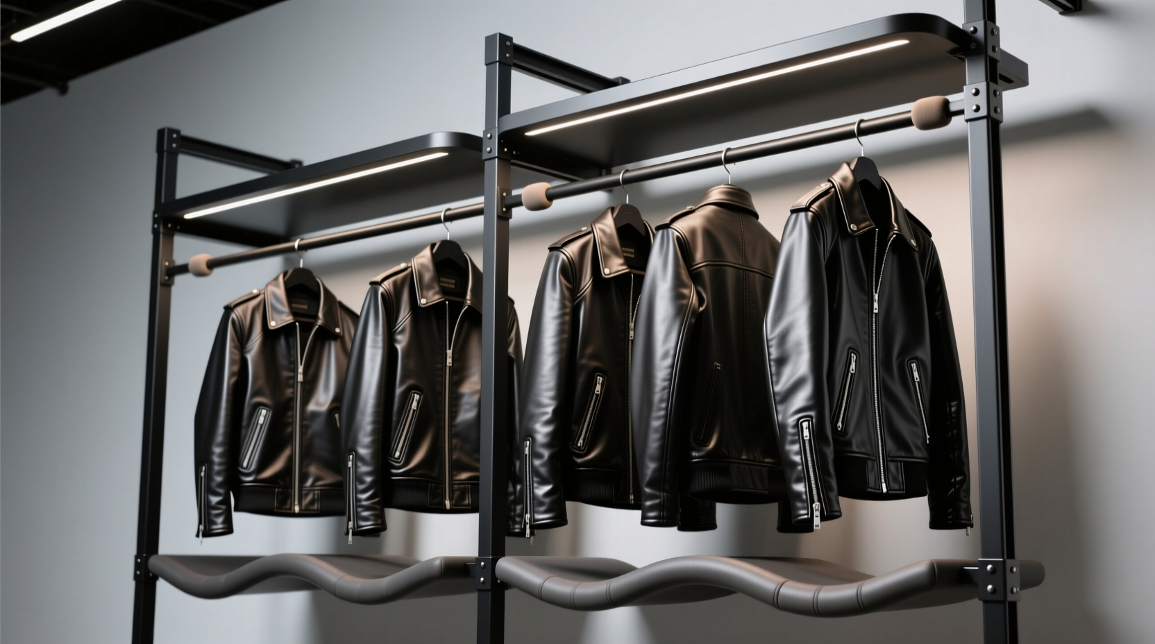 leather jacket storage no shoulder bumps
