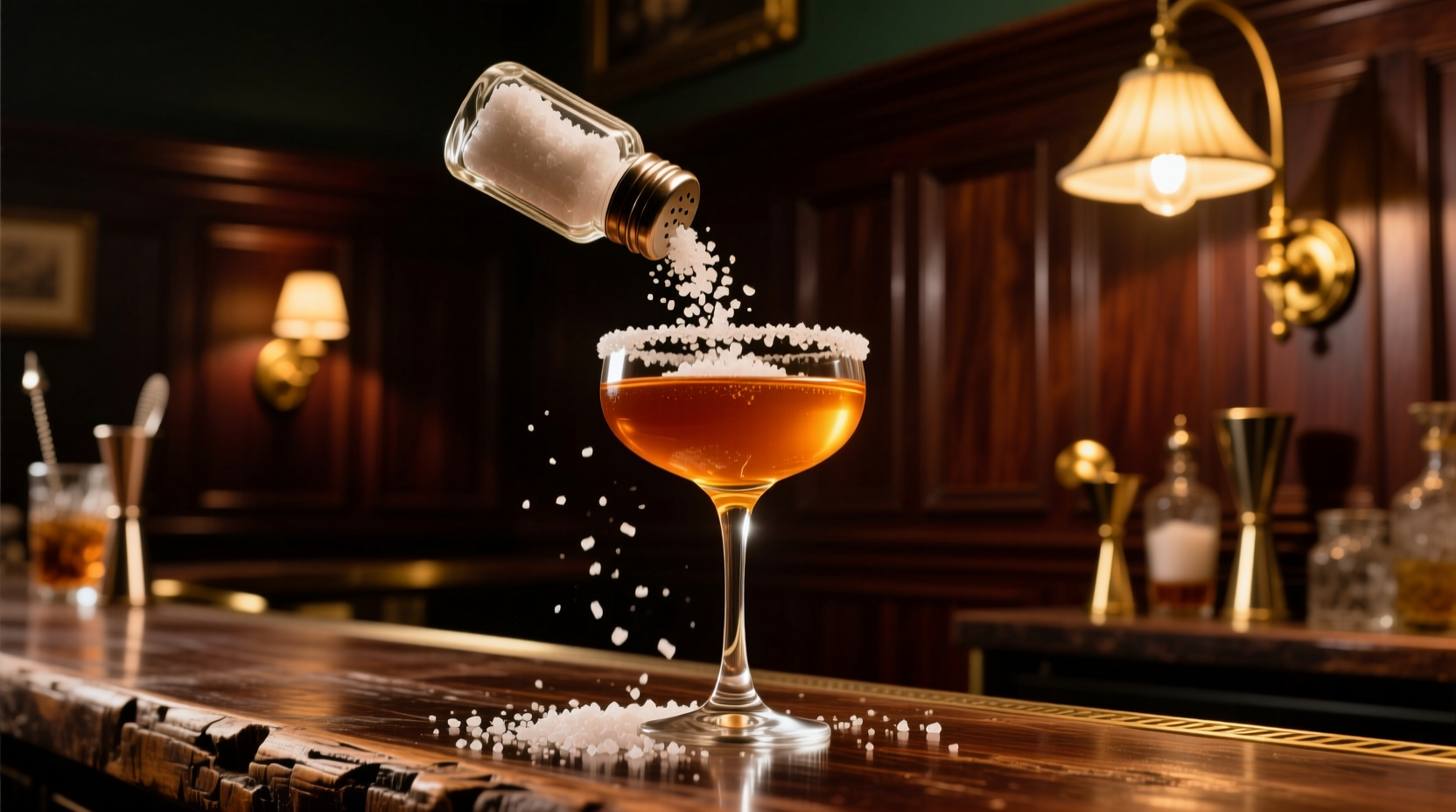 salt your cocktail not the rim of the glass