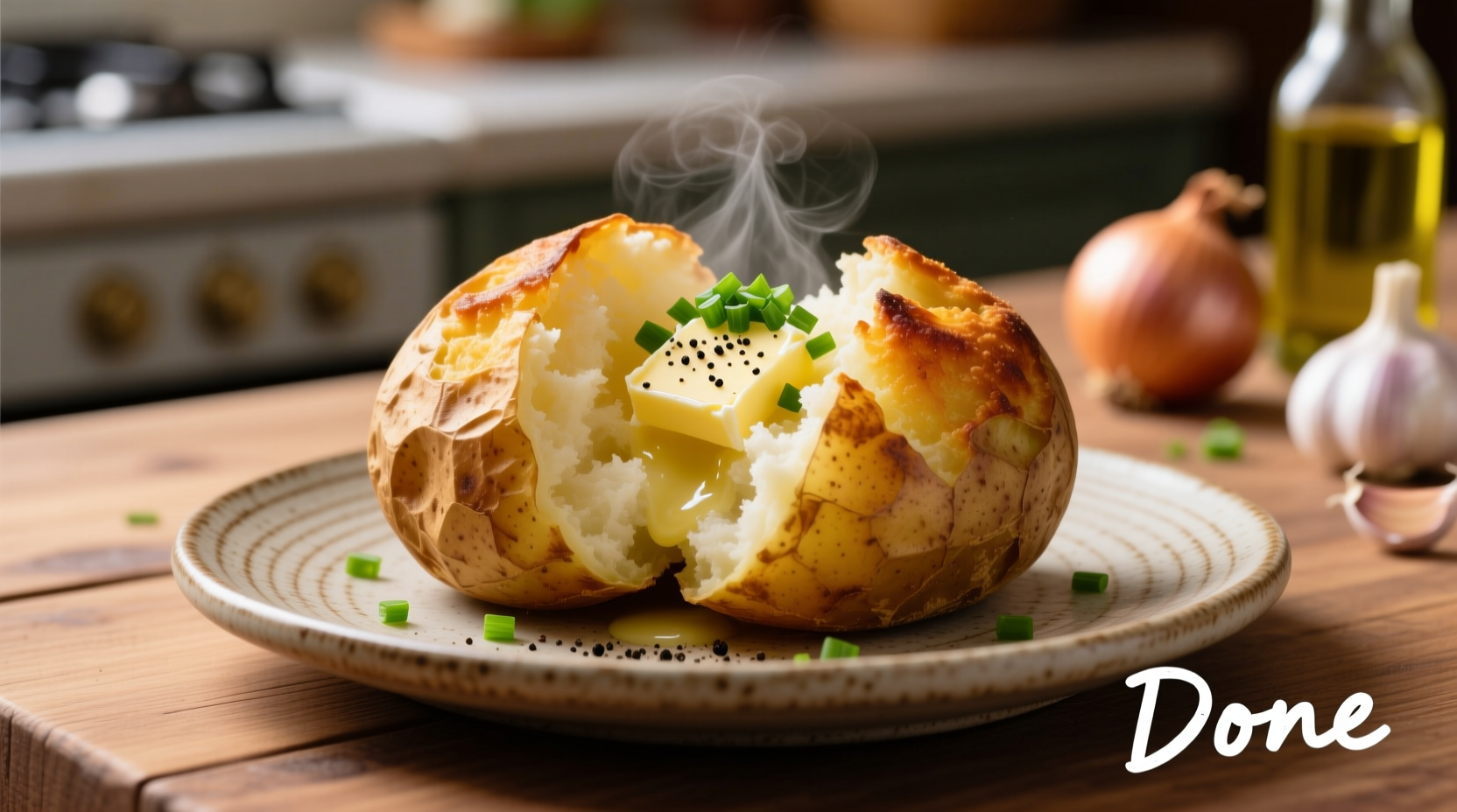 Perfect Baked Potato Temperature: 205-210°F (96-99°C)