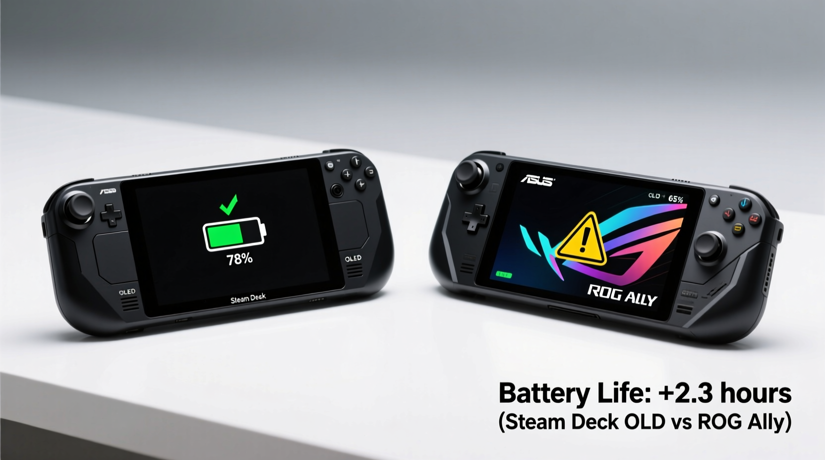steam deck oled vs rog ally is the battery life improvement enough to switch handhelds