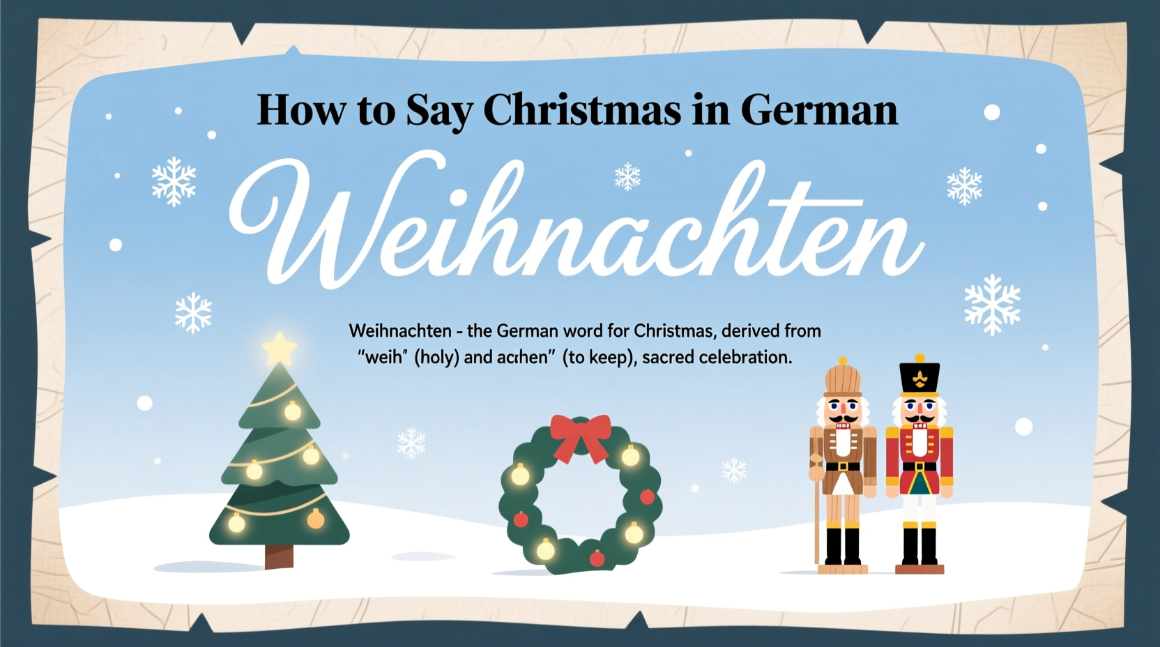 how to say christmas in german