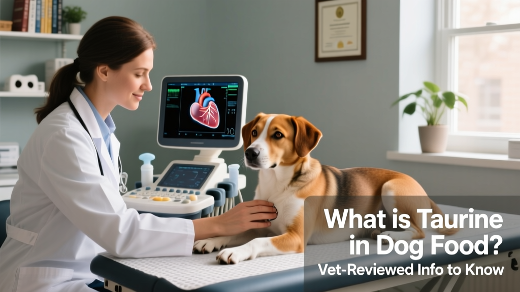 Veterinarian examining a dog's heart with an ultrasound machine