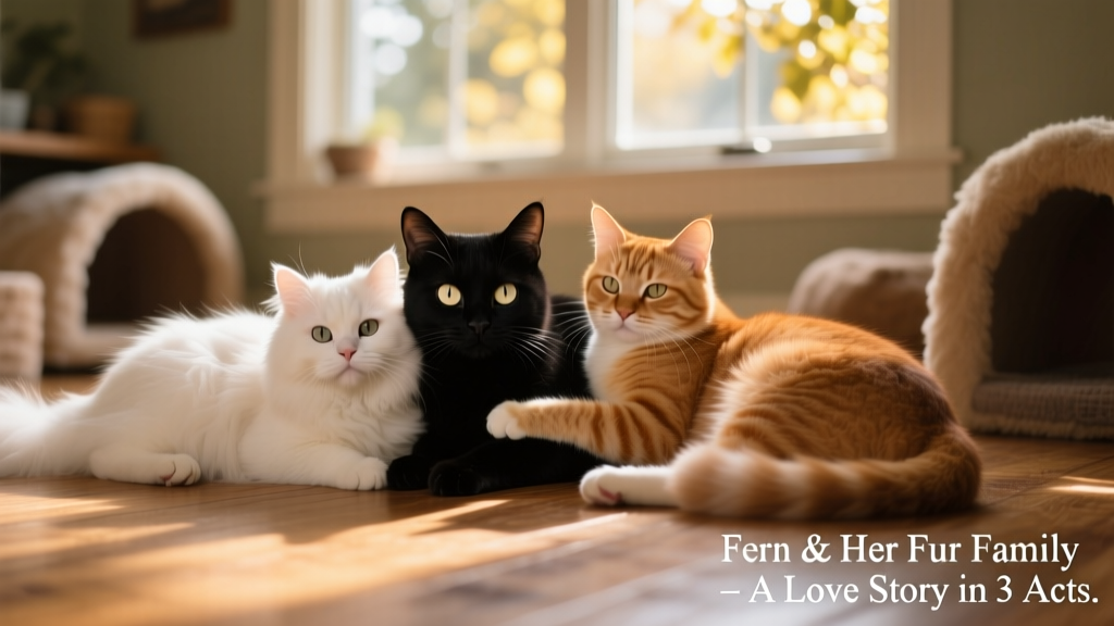 Fern the Cross-Eyed Black Cat Finds Her 'Soulmate' in Adoptive Fur Family