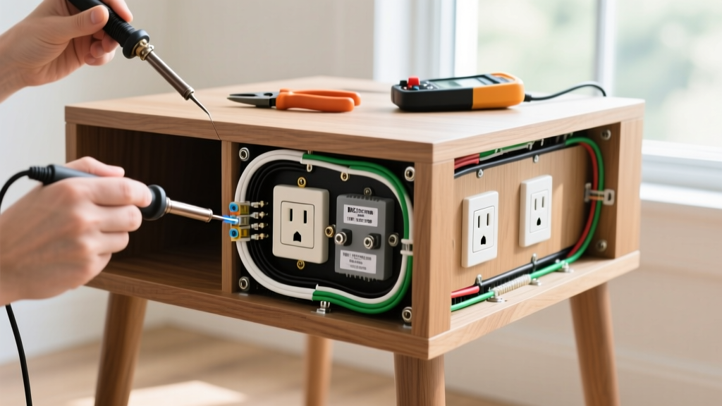 Beginner Guide: Wiring a Side Table With Electrical Outlet
