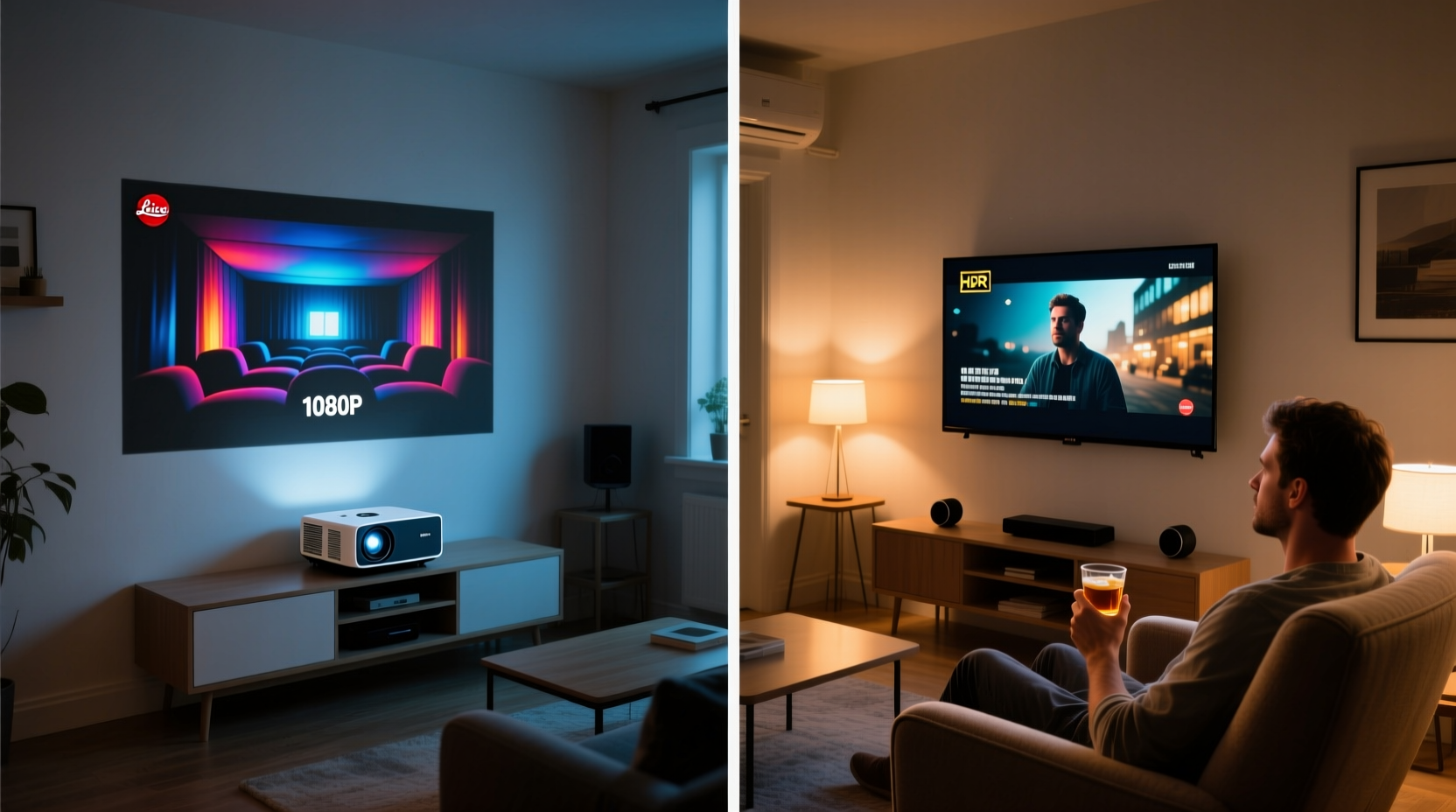 handheld projector vs smart tv which delivers better movie nights in small spaces