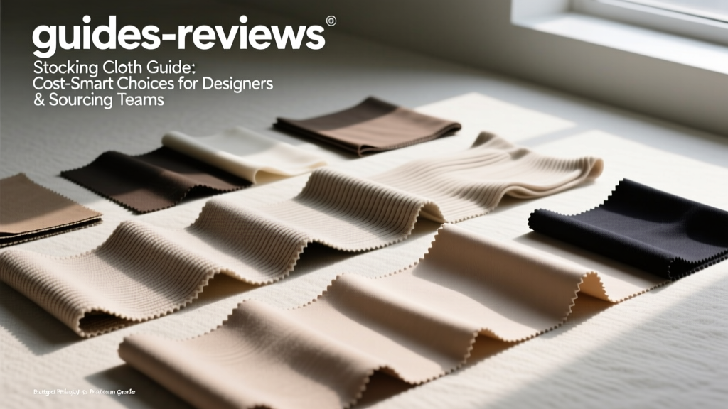 Stocking Cloth Guide: Cost-Smart Choices for Designers & Sourcing Teams