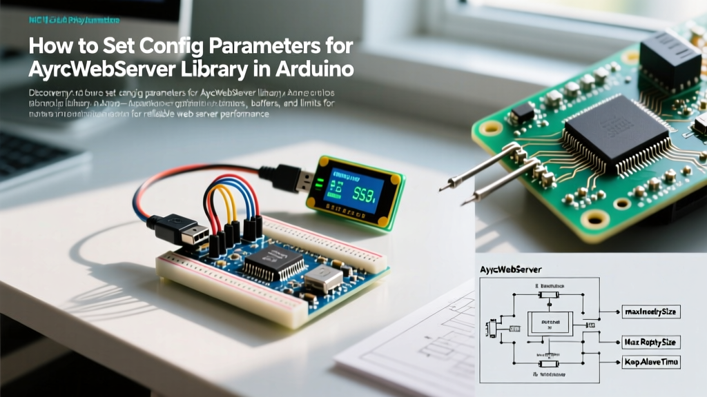 How to Set Config Parameters for AsyncWebServer Library in Arduino