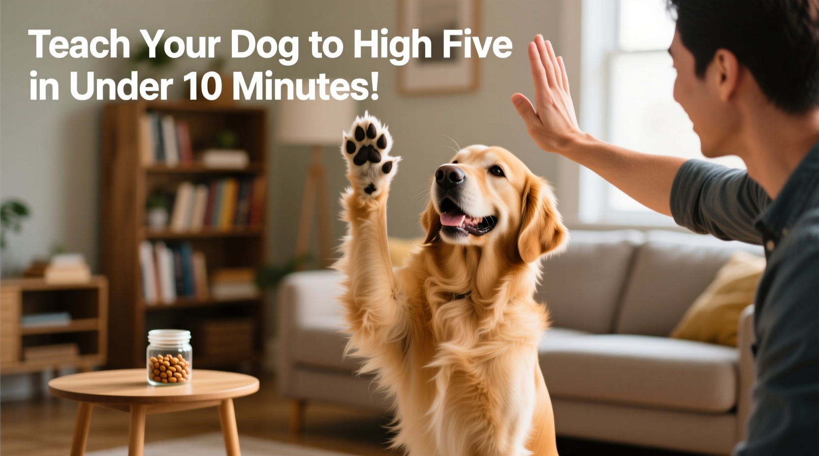 how to teach your dog to high five in under 10 minutes