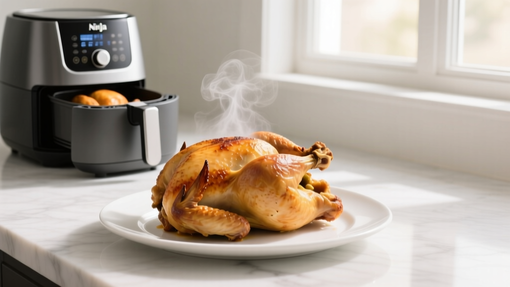 Tendercrisp Whole Chicken in Ninja Foodi: Easy & Crispy