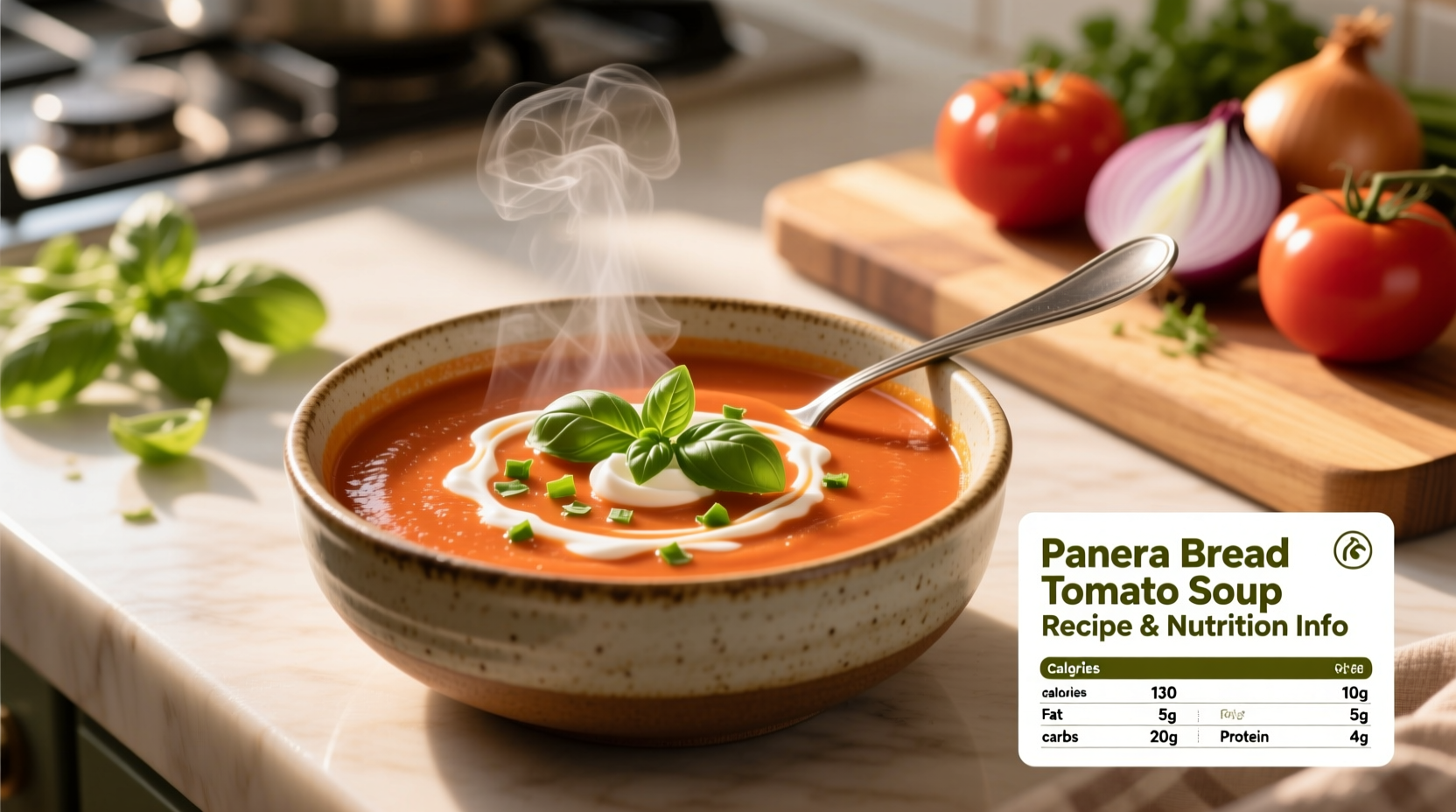 paneras tomato soup recipe and nutrition info