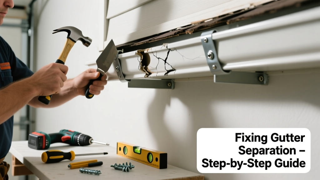 How to Fix Gutter Pulling Away from Your House
