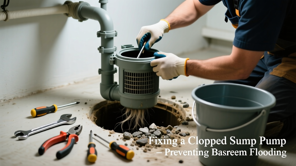 Fixing a Clogged Sump Pump Making Grinding or Gurgling Noises