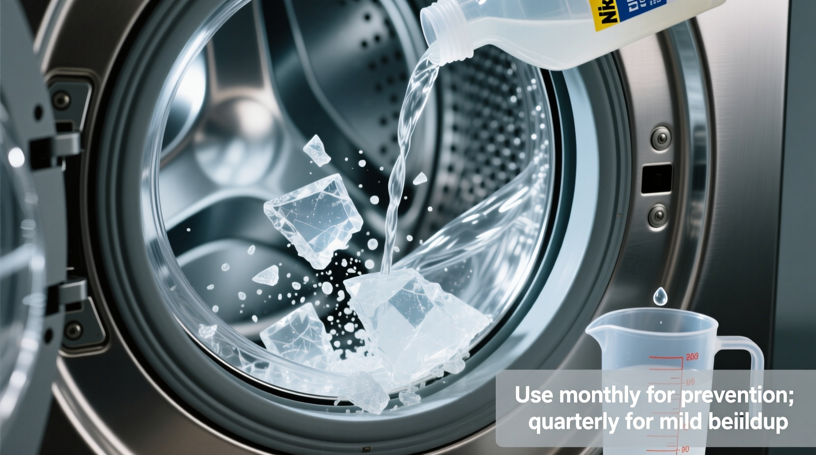 vinegar vs hard water scale in washers