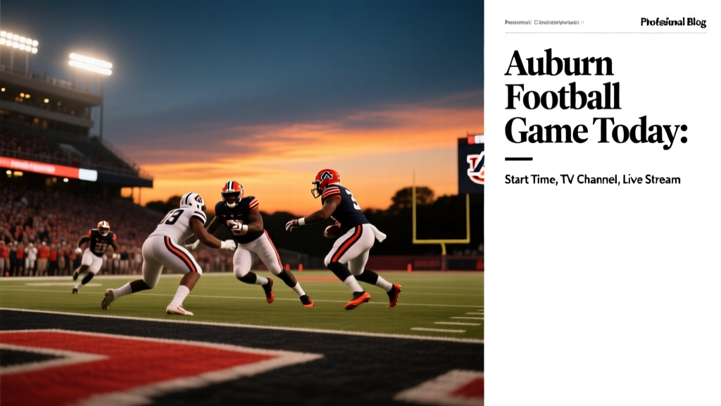 Auburn Football Today: Start Time, TV, Live Stream