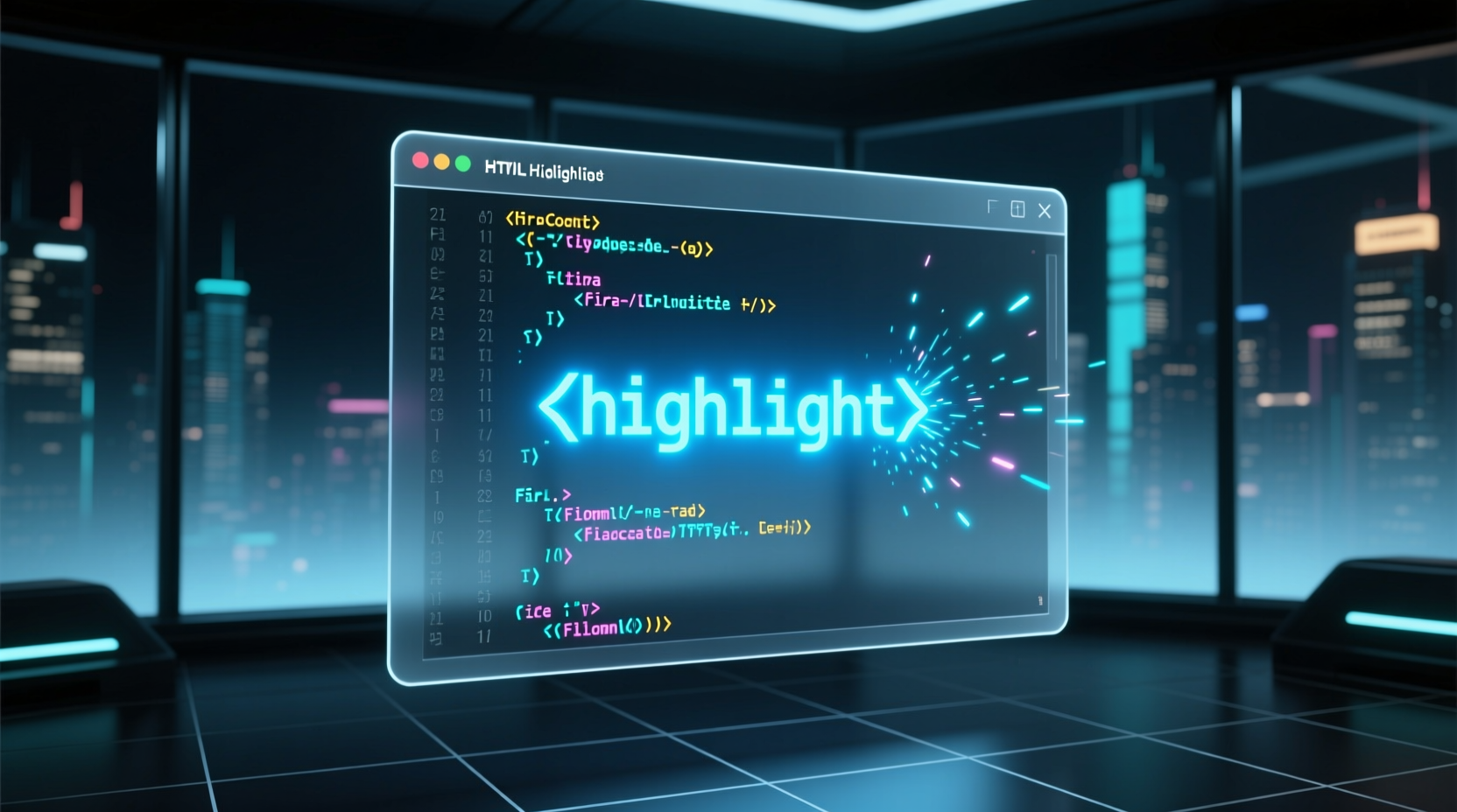 highlight an image in html code