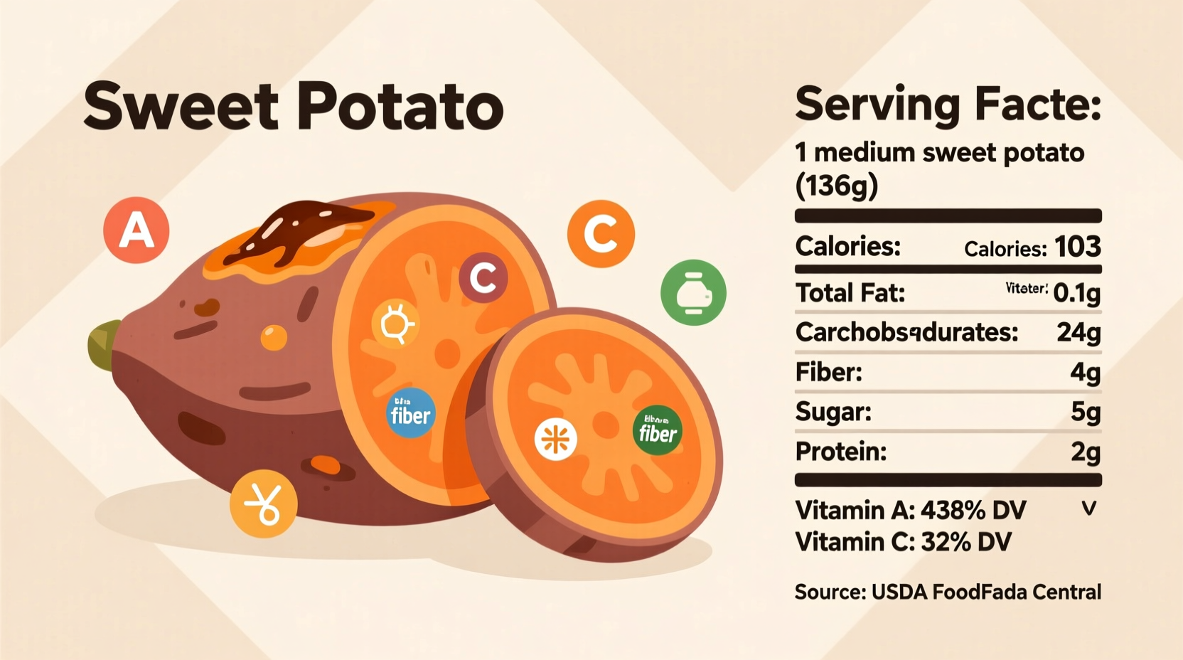 nutritional facts of sweet potato