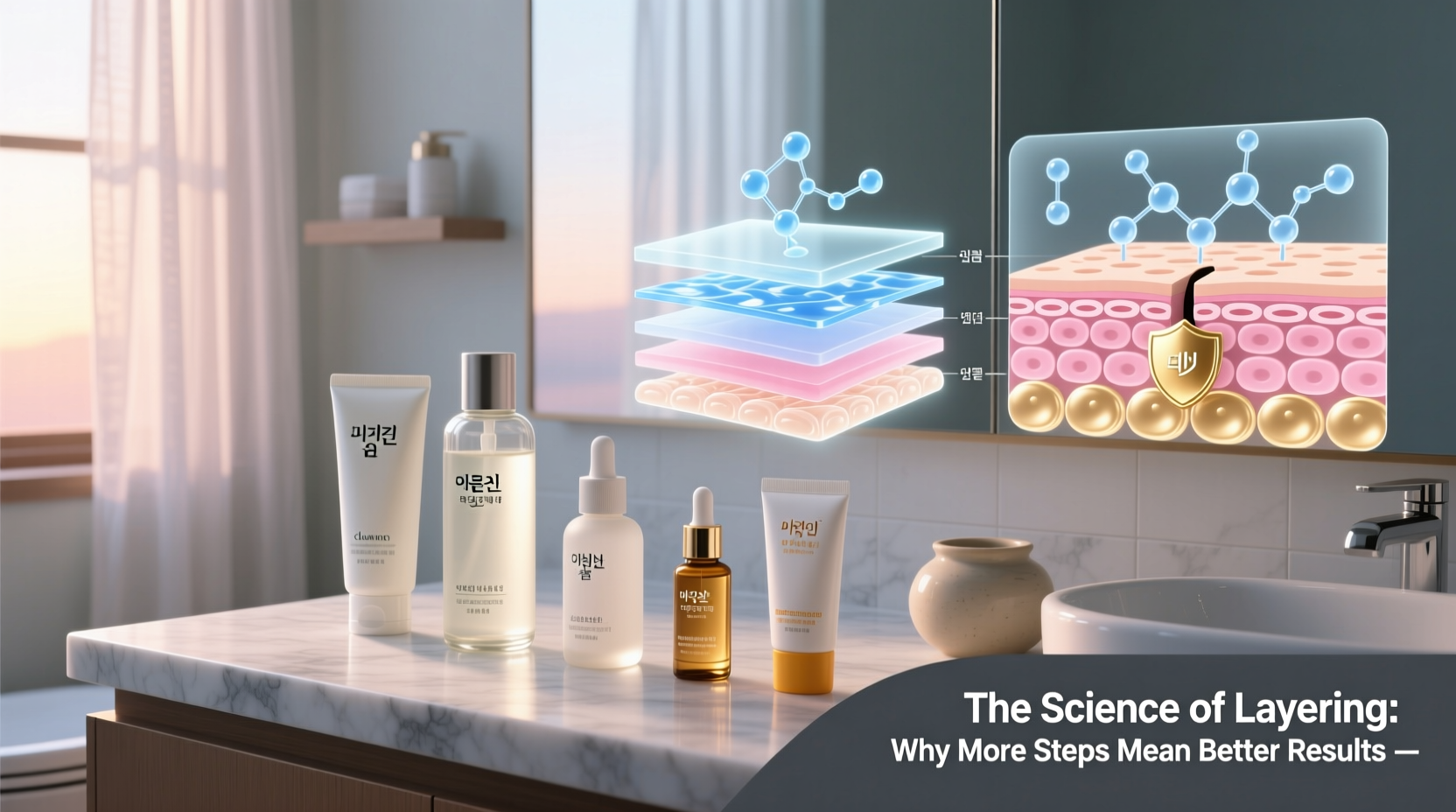 why do korean skincare routines have so many steps science behind layering