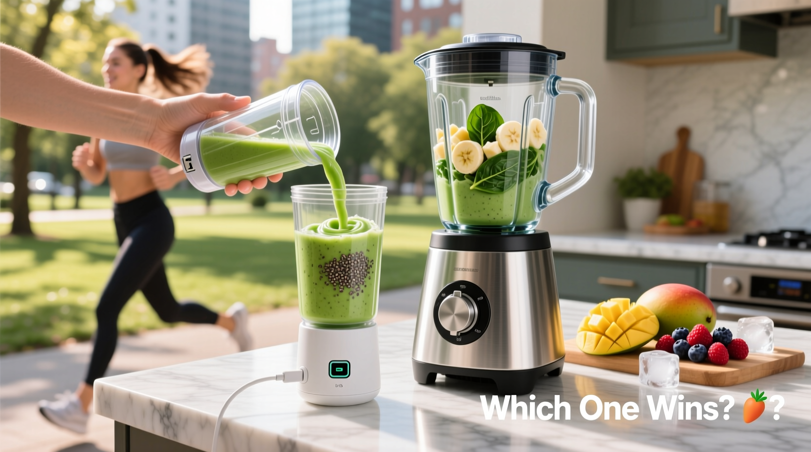 portable blender vs regular blender which is better for smoothie lovers