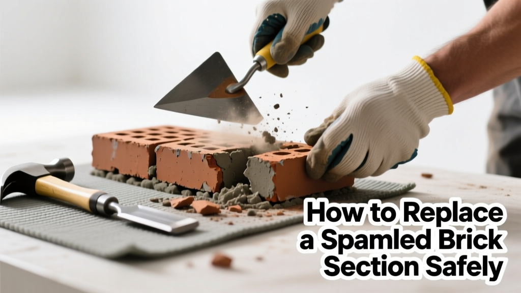 How to Replace a Spalled Brick Section Safely