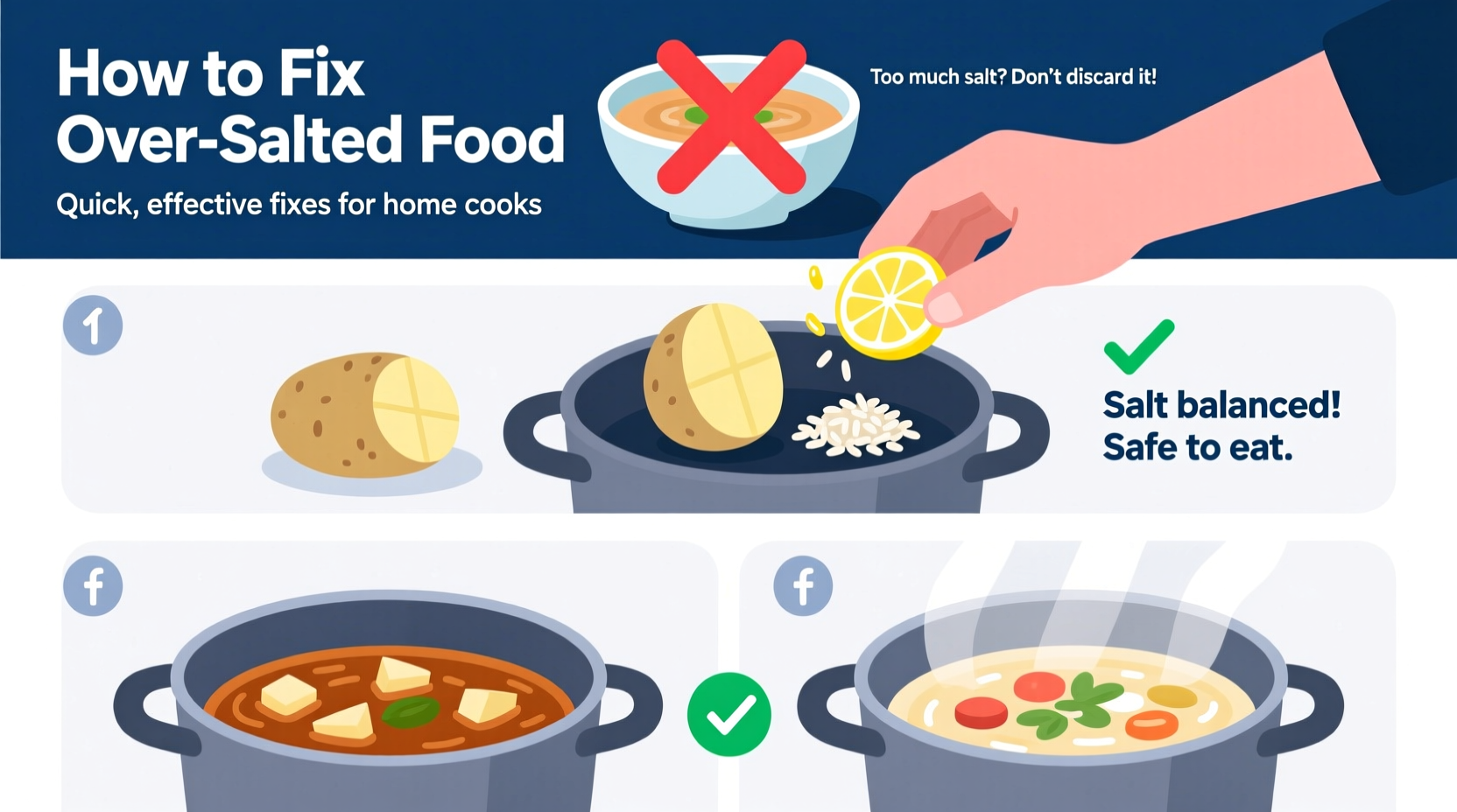 how to fix over salted food