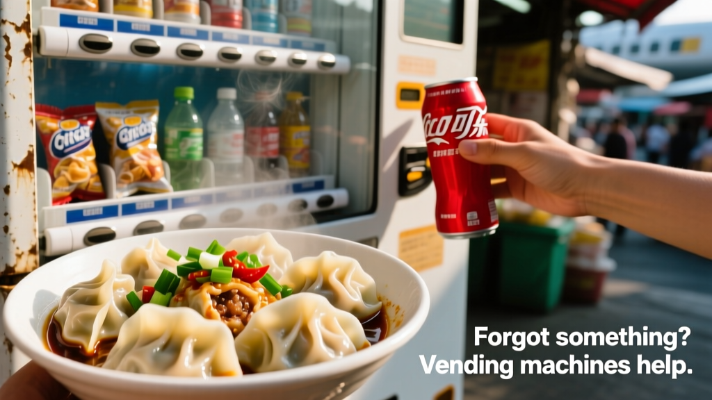 Forgot Something? Airport Vending Machines Can Help — A Global Culinary Rescue Guide